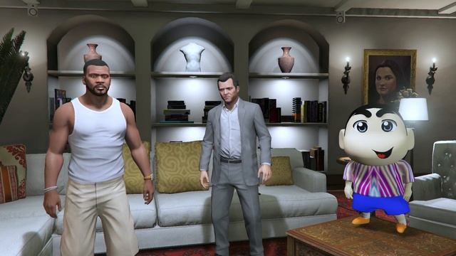 Franklin Playing Charlie Charlie Ghost Challenge In GTA 5 | Shinchan In GTA 5 | Vishnu Gta
