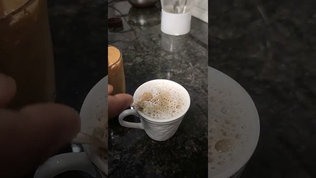 Hot Cappuccino And Cold Coffee With Vanilla Ice Cream Recipe смотреть онлайн