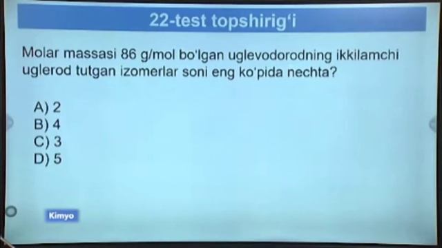 KIMYO fanidan online dars test yechish namunalari online repetitor o'zbek tilida смотреть онлайн
