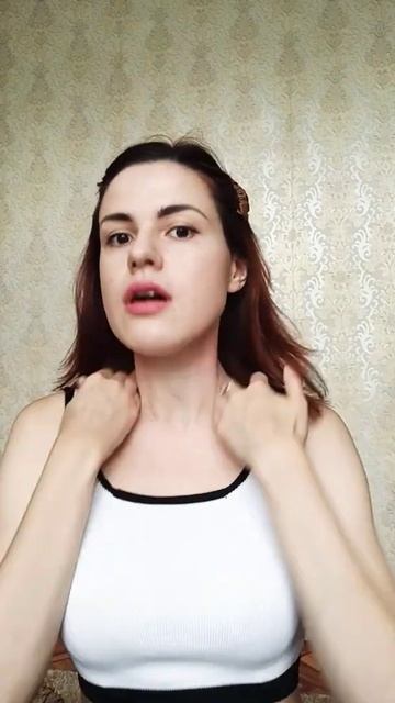 Фейфитнес дома. Упражнение от колец венеры#фейсфитнес #массаж