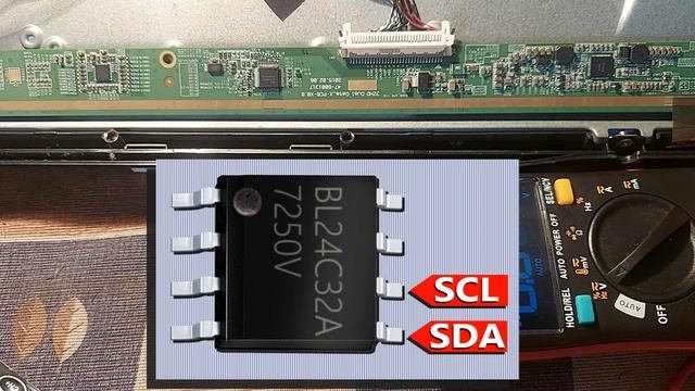 No Display on LCD TV Screen What is SDA  SCL Signal ?  5562A IC Schematic Circuit Diagram