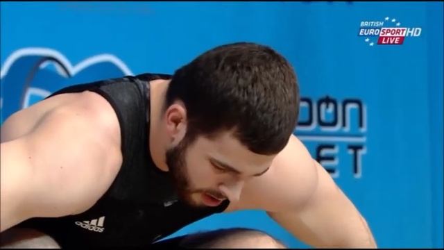 2015 European Weightlifting 94 kg Group A Snatch смотреть онлайн