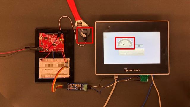 Arduino + HMI + Robotic Arm Via Modbus Basics - Weintek Open-source Coding & Simple EBPro Macro.