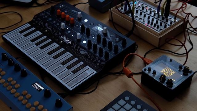 MicroFreak + Norns Shield  + Organelle M + Zoom MS-70CDR And Koma Field Kit FX