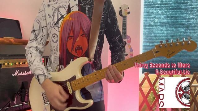 Noob guitar practice. Guitar cover Thirty Seconds to Mars – A Beautiful Lie смотреть онлайн