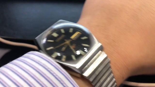 Citizen 7 Eagle Automatic Day/Date 21 Jewel Vintage on my wrist смотреть онлайн