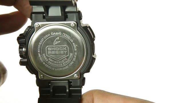Casio G-shock GA-400GB-1A Black silver : Unboxing смотреть онлайн
