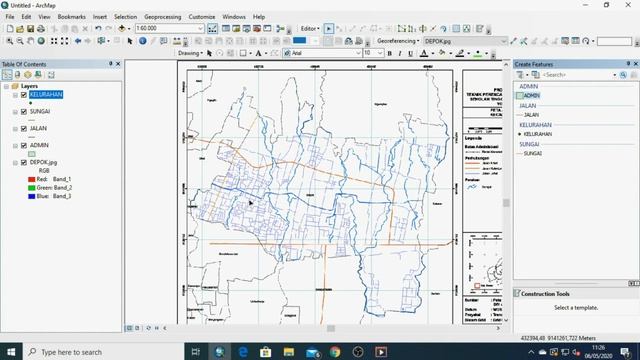 TUTORIAL GEOREFERENCING, PROYEKSI & DIGITASI DASAR #GEOREFERENCING #PROYEKSI #DIGITASI #SHP #ARCGIS смотреть онлайн