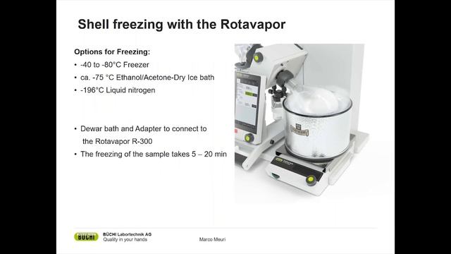 Shell Freeze Drying with the Rotavapor смотреть онлайн