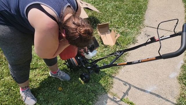Craftsman 25cc 2-cycle 9 inch cultivator/tiller unboxing смотреть онлайн