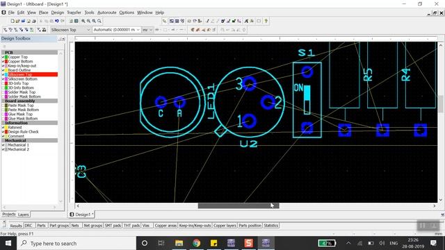 Multisim Ultiboard PCB Designing Tutorial 6 : Layout Designing смотреть онлайн