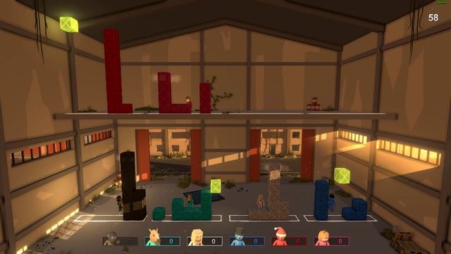 Открытый космос в Pummel Party смотреть онлайн