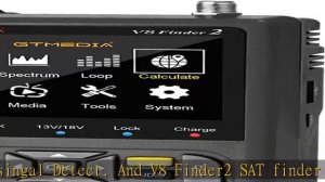 GT MEDIA V8 Finder2 Satellite Finder Digital FTA DVB-S/S2/S2X Signal Measuring Meter Detector Recei