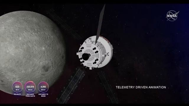 10X Speed | ARTEMIS 1 | Orion Spacecraft Close Approach To The Moon | NOV. 21st 2022 смотреть онлайн