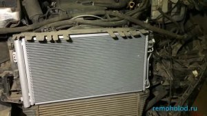 Мерседес Виано. Радиатор кондиционера, замена. Ремонт кондиционера.