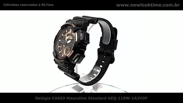 Relógio CASIO Masculino Standard AEQ-110W-1A3VDF смотреть онлайн