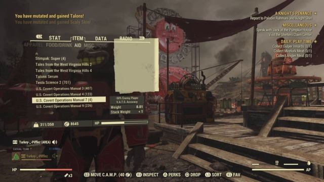 Fallout 76 PvP build - Power armour Chainsaw смотреть онлайн