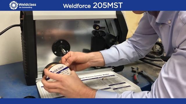 How to install 1kg (100mm) spool on WELDCLASS Weldforce 205MST MIG welder смотреть онлайн
