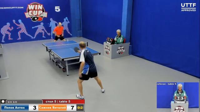 13:00 Попов Антон 0-3 Сажнев Виталий стол 5 ЮГ-2 14.09.20 смотреть онлайн
