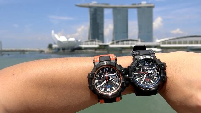 World Tour CASIO G-SHOCK GPW-1000 GPS Test in Singapore at 2 39PM смотреть онлайн
