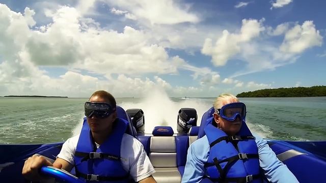 Island Hopping 24 Skater 300xs Racing Mercury racing inspire gopro Keys Miami poker run 100+ mph 30 смотреть онлайн
