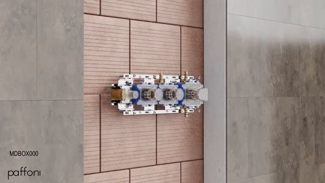 Paffoni | Modular Box MDBOX000 |  podomítkový set  pro 2 termostatické sprchové/vanové baterie