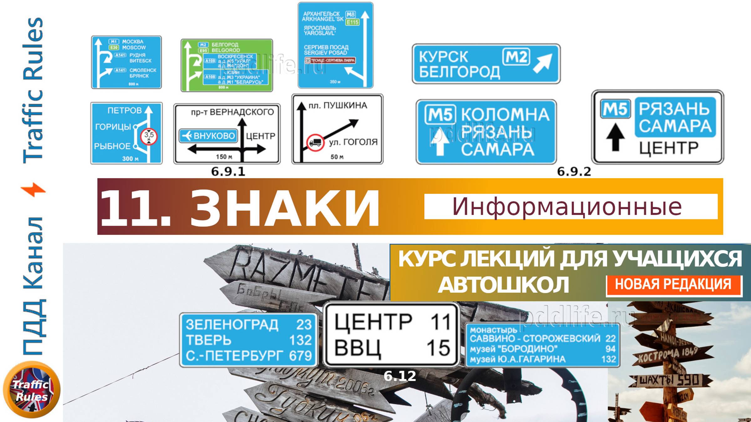Полный курс пдд 2025 Вебинар 11 - Информационные знаки смотреть онлайн