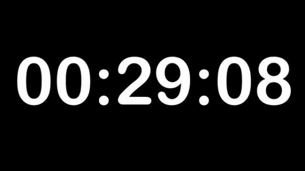 Обратный отсчёт - таймер 1 час