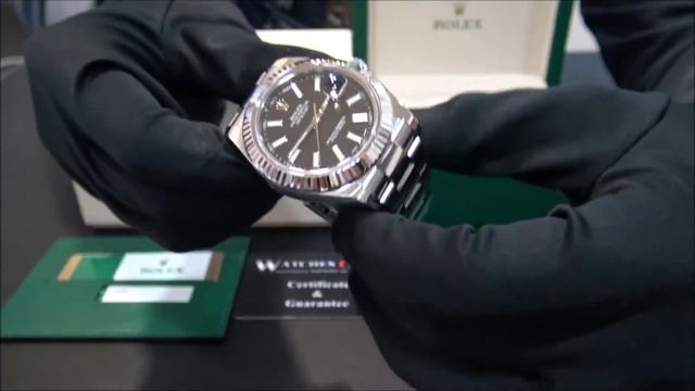 Rolex Datejust II Stainless Steel Black Dial | WatchesGMT (English) смотреть онлайн