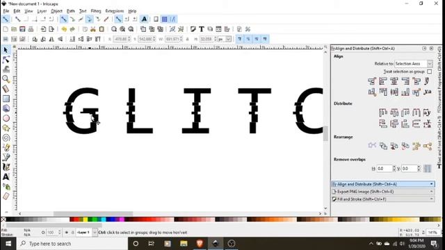 How to do glitch effect in Inkscape. смотреть онлайн