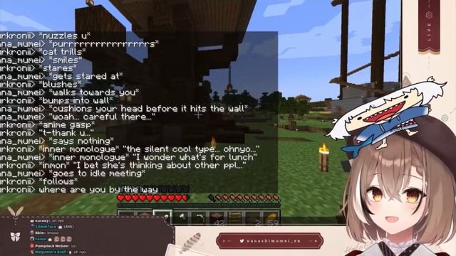 Kronii and Mumei flirting with each other in Minecraft смотреть онлайн