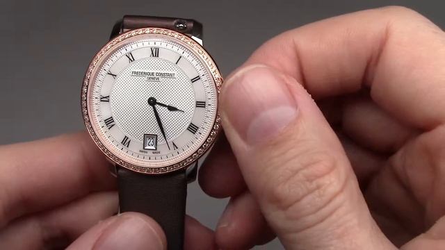 Frederique Constant Slim Line Women's Watch Ref: 220M4SD32 смотреть онлайн