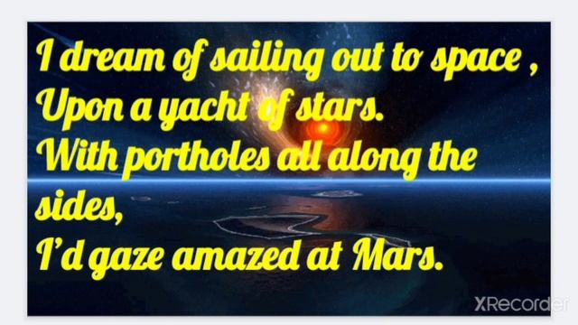 Sailing Out To Space