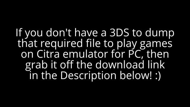 Want a shared_font.bin file for Citra 3DS emulator? смотреть онлайн