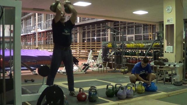 Training session jerk 36 kg kettlebells 1 min смотреть онлайн