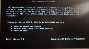 HDD Regenerator как пользоваться