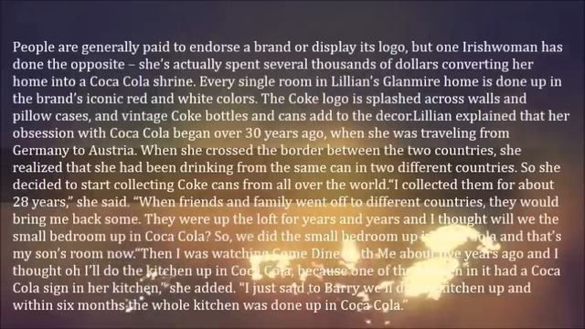 Coca Cola Obsessed Woman Turns Her Home into a Shrine to the Popular Drink смотреть онлайн