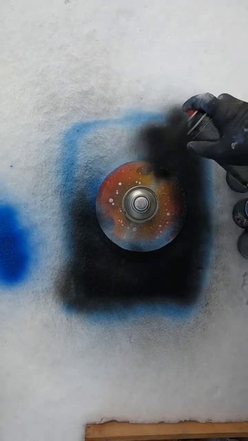 Картина снегу «Нептун» #sprayart смотреть онлайн