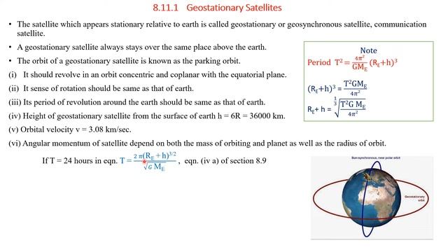 Class XI Physics Chapter 8 Gravitation Part 3 Sections 8.9 to 8.12 смотреть онлайн