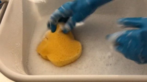 Dove Lavender Bar Soap Suds, Laundry Powder Play + Fabric Softener & ASMR Sponge 🧽 Squeezing