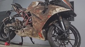 Полная реставрация и восстановление мотоцикла KTM RC200!!!