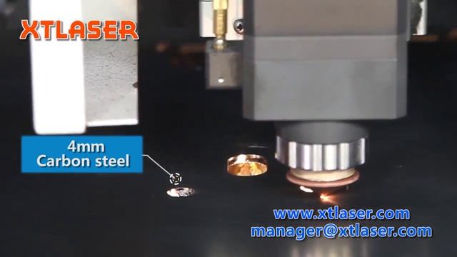 4mm carbon steel fiber laser cutting machine XTLaser смотреть онлайн