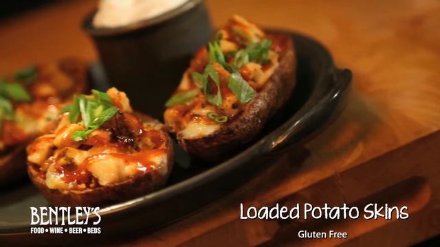 Bentley's Bar Inn Restaurant: Loaded Potato Skins (Gluten Free) смотреть онлайн