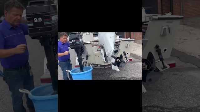 Early 90's 9.9hp 2 stroke Mercury Outboard Sold. смотреть онлайн