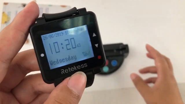 RETEKESS wireless restaurant calling system T128 Watch Receiver+TD006Table Card Pager Transmitters смотреть онлайн