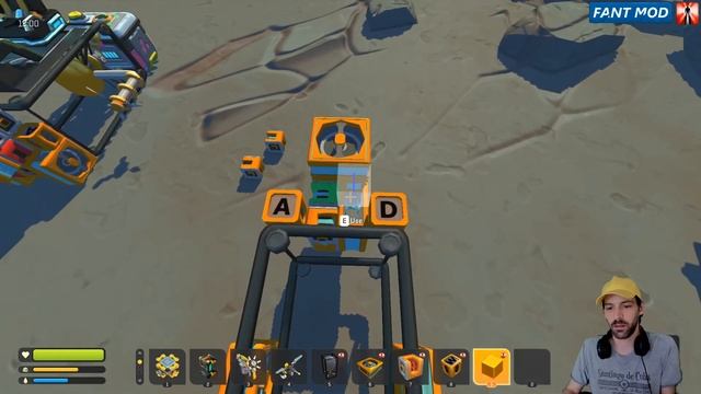 Scrap Mechanic | FANT MOD - How To Use The - Cle, Gyro, Angle Sensor To Create A Flyer