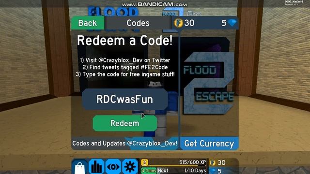 Roblox Flood Escape 2 | NEW CODE! смотреть онлайн