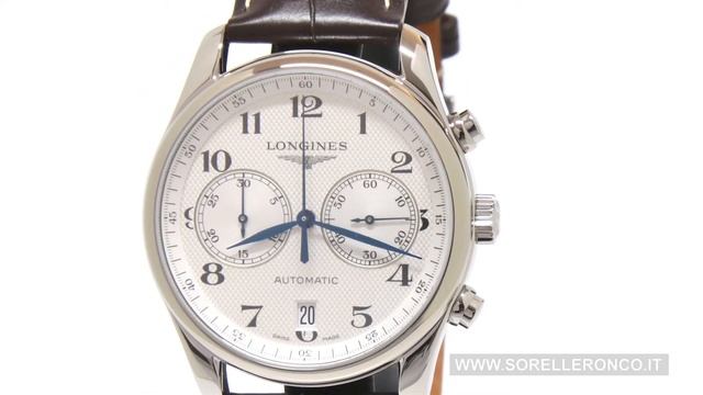 Longines Master Collection Silver Chrono Leather Strap L26294783 смотреть онлайн