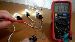 Последовательное и параллельное соединение ламп накаливания