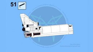 LEGO TUTORIAL | Buran ( Буран ) Shuttle - 1/300 Scale